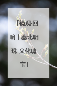 镜观·回响丨塞北明珠 文化瑰宝
