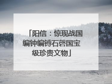 阳信：惊现战国编钟编镈石磬国宝级珍贵文物
