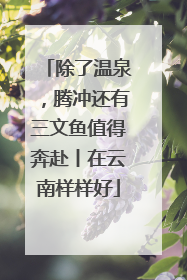 除了温泉，腾冲还有三文鱼值得奔赴丨在云南样样好