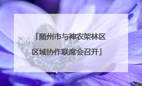 随州市与神农架林区区域协作联席会召开