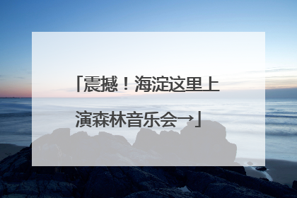 震撼！海淀这里上演森林音乐会→