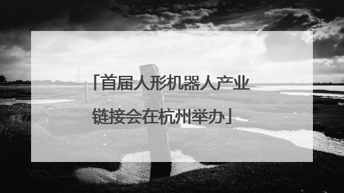 首届人形机器人产业链接会在杭州举办