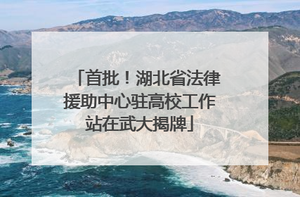 首批！湖北省法律援助中心驻高校工作站在武大揭牌