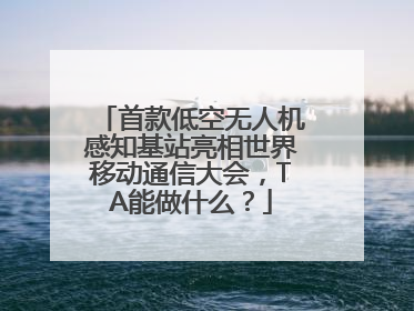 首款低空无人机感知基站亮相世界移动通信大会，TA能做什么？
