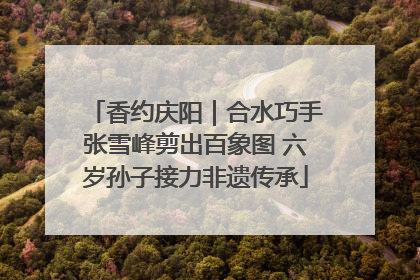 香约庆阳｜合水巧手张雪峰剪出百象图 六岁孙子接力非遗传承