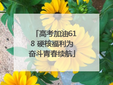 高考加油618 硬核福利为奋斗青春续航