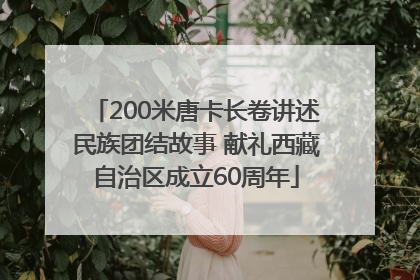 200米唐卡长卷讲述民族团结故事 献礼西藏自治区成立60周年