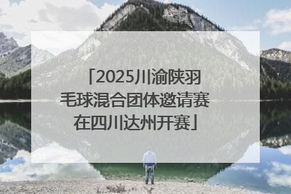 2025川渝陕羽毛球混合团体邀请赛在四川达州开赛