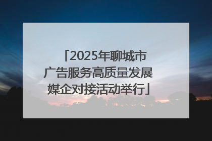 2025年聊城市广告服务高质量发展媒企对接活动举行