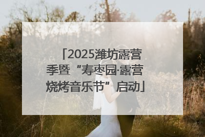 2025潍坊露营季暨“寿枣园·露营烧烤音乐节”启动