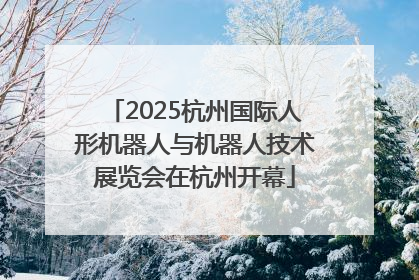2025杭州国际人形机器人与机器人技术展览会在杭州开幕
