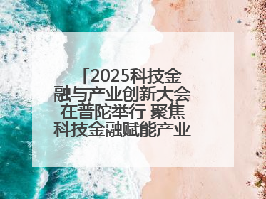 2025科技金融与产业创新大会在普陀举行 聚焦科技金融赋能产业升级之策