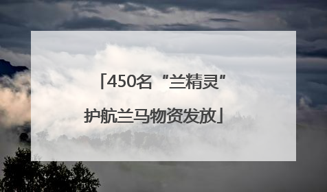 450名“兰精灵”护航兰马物资发放