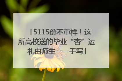 5115份不重样！这所高校送的毕业“杏”运礼由师生一一手写