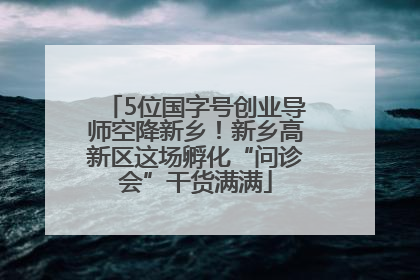5位国字号创业导师空降新乡！新乡高新区这场孵化“问诊会”干货满满