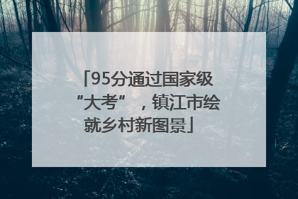 95分通过国家级“大考”，镇江市绘就乡村新图景