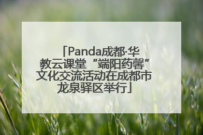 Panda成都·华教云课堂“端阳药馨”文化交流活动在成都市龙泉驿区举行